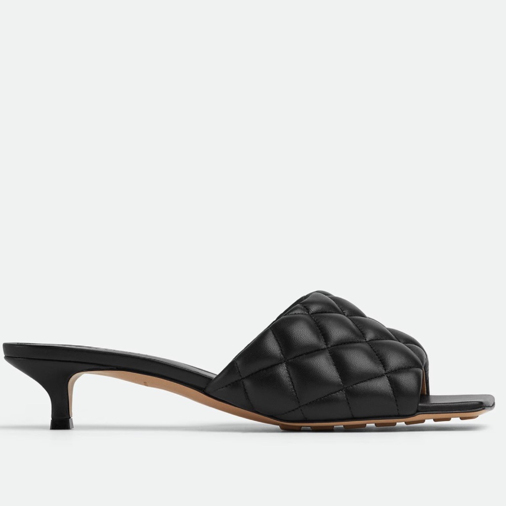 NWT Bottega Padded Mule Black - Picture 5 of 14
